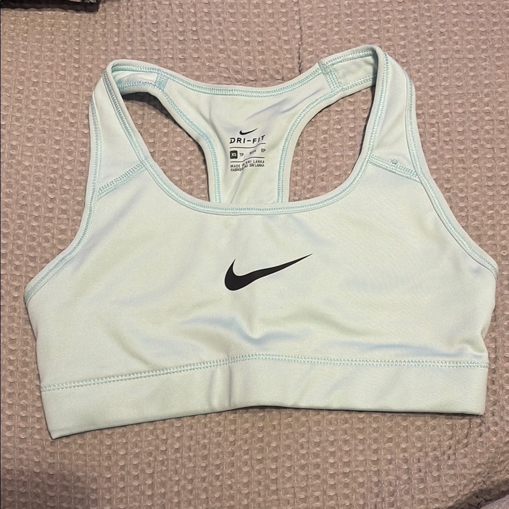 Nike Green Sports Bra with Racerback Design